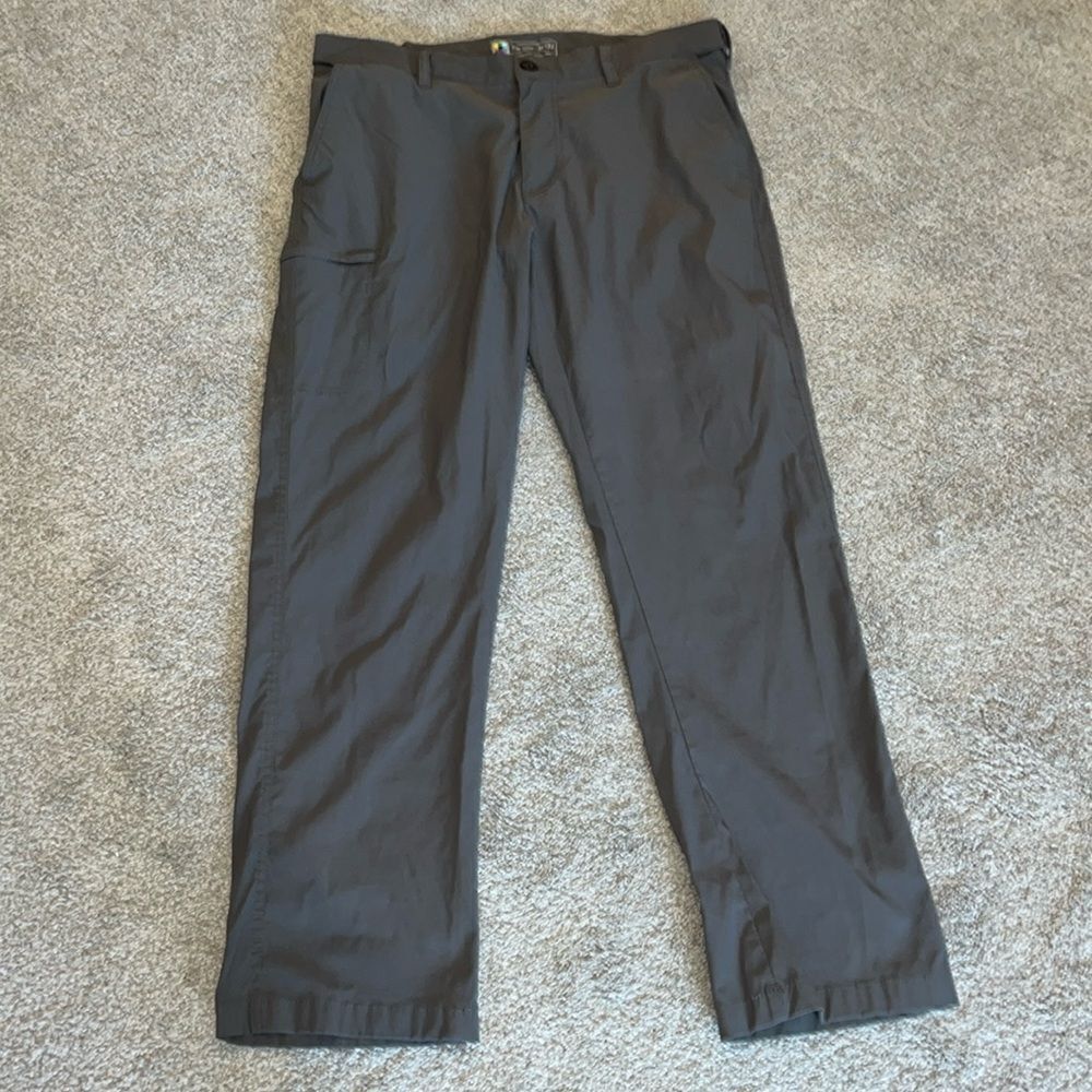 Union Bay UB Tech Hiking Trail camping travel Cargo Pants Gray Nylon 36 x 31”